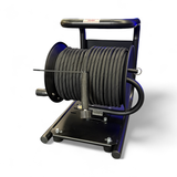 50m High pressure Hose fitted on MTM Hose Reel On Carry Frame