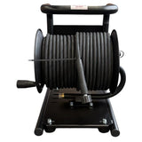 50m High pressure Hose fitted on MTM Hose Reel On Carry Frame