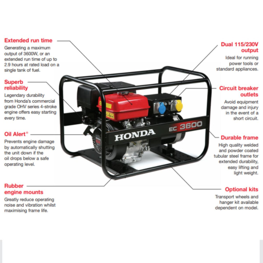 som resultat En sætning parti Honda 3.4kW Recoil Start Generator – Kranzle Pressure Washers