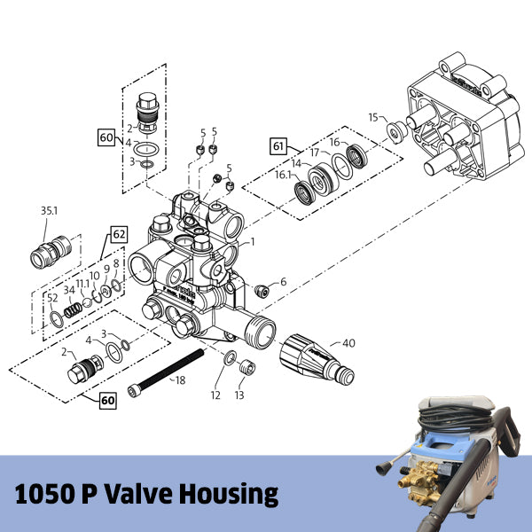 KRANZLE 1050 P Valve Housing