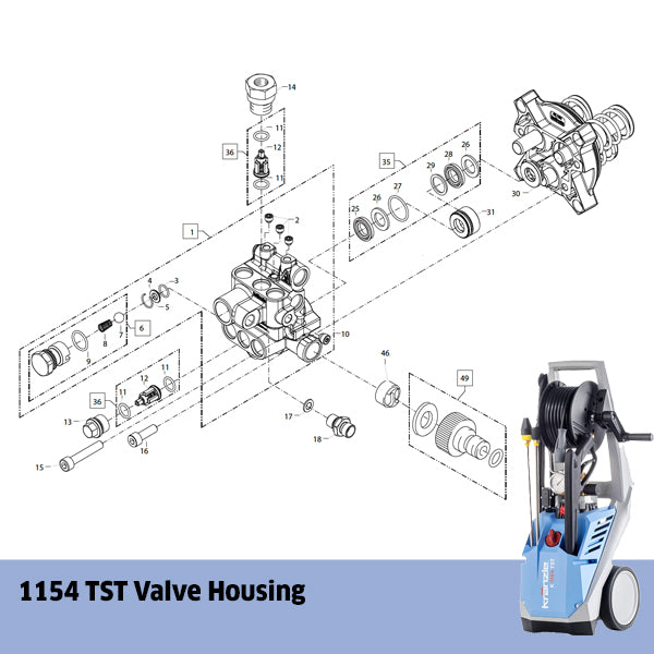 KRANZLE 1154 TST Valve Housing