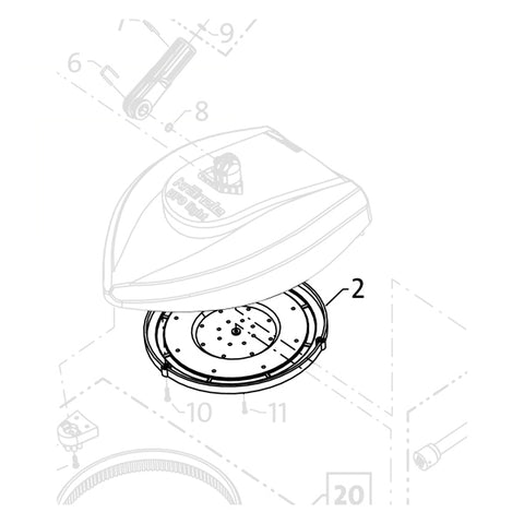 KRANZLE Round Cleaner 1050 Lower Protective Shield 13860