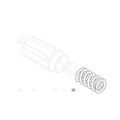 KRANZLE Valve Spring Red 141251