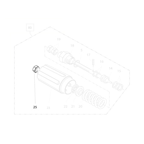 KRANZLE Elastic Stop Nut 8mm 14152