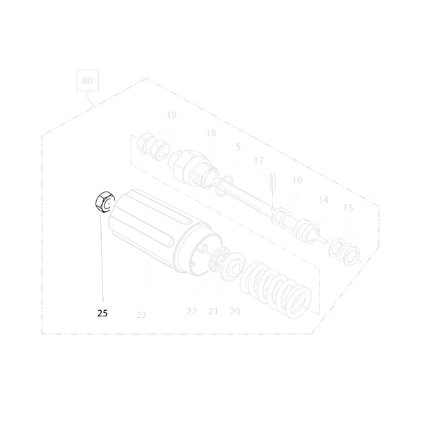 KRANZLE Elastic Stop Nut 8mm 14152