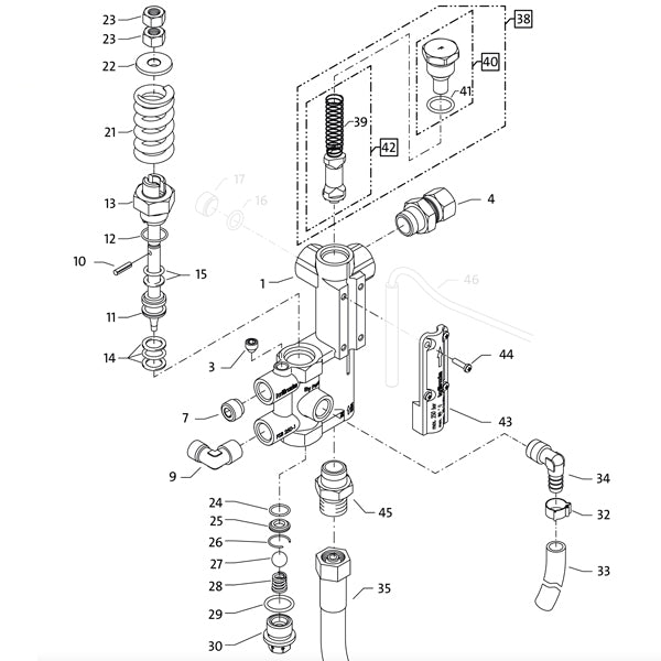 KRANZLE Flow Safety Block Complete 14235