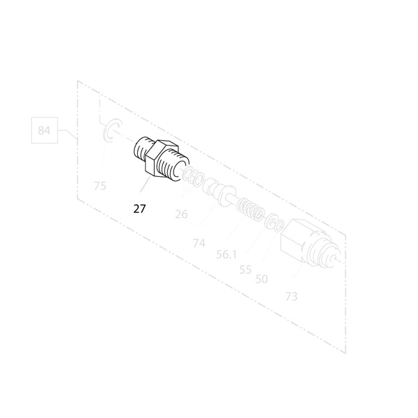 KRANZLE Exit Piece 1/4" Male 15011