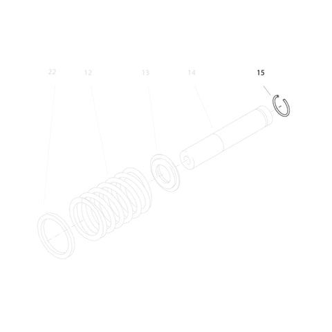 KRANZLE Retaining Ring for Piston 2.0 x 18 40048