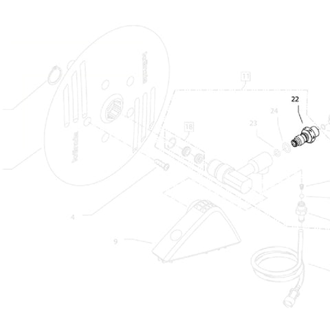 KRANZLE Injector Inlet For Hose Reel 40169