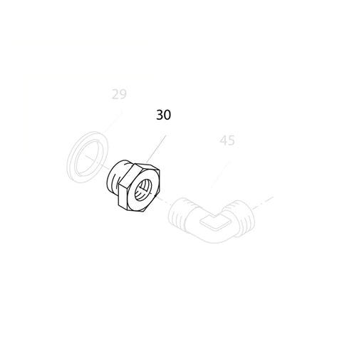 KRANZLE Plug R3/8 Male x R1/8" Female For AQ-Pump Speed Control 40242