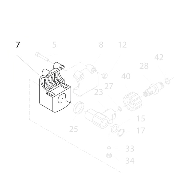 KRANZLE Bearing Block Left 403051
