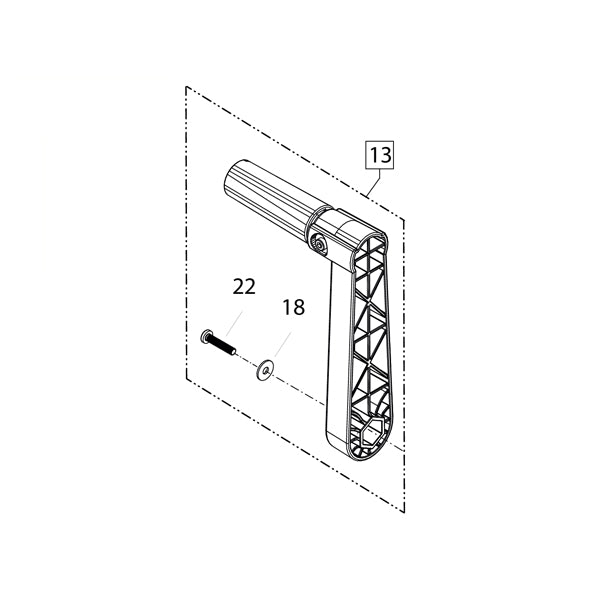 KRANZLE Foldable Hand Crank 403200