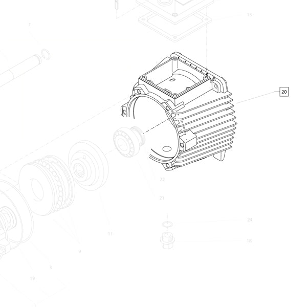 KRANZLE Oil Housing Complete Without Oil Sight Glass 404702