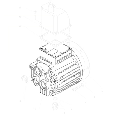 KRANZLE Oil Housing For Motor AQ Pump 20mm 40501