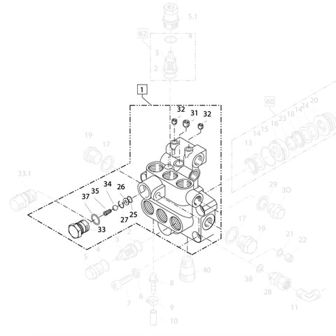 KRANZLE AQ Valve Housing With Integ. ULH W/Pressure Switch 405034