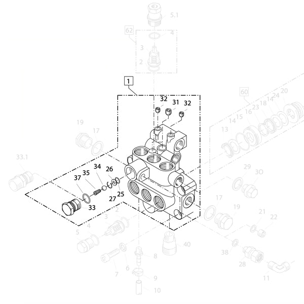 KRANZLE AQ Valve Housing With Integ. ULH W/Pressure Switch 405034