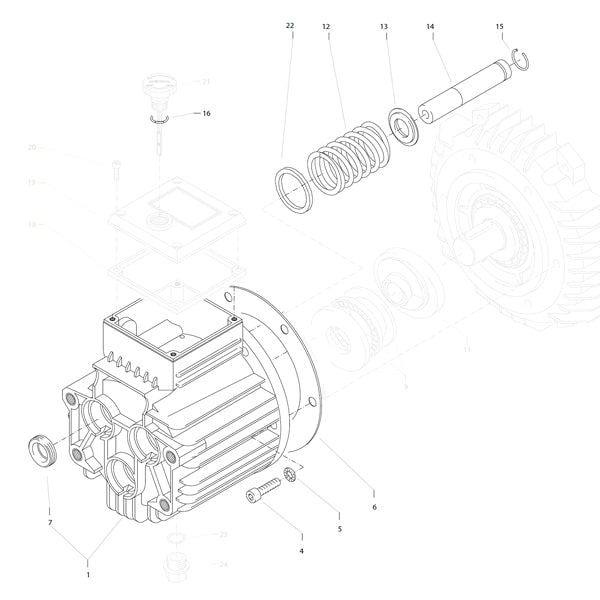 KRANZLE AQ Oil Casing With Plungers (w/o bearing & swash plate) 40514