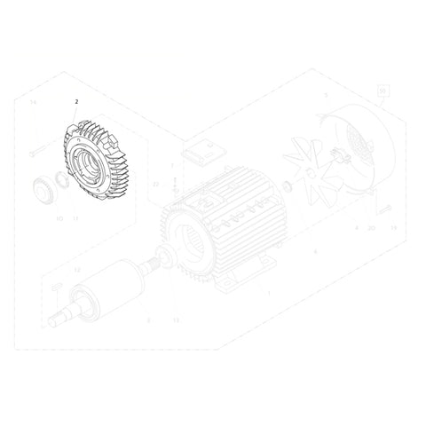 KRANZLE Flange For 5.5kW Motor 40530