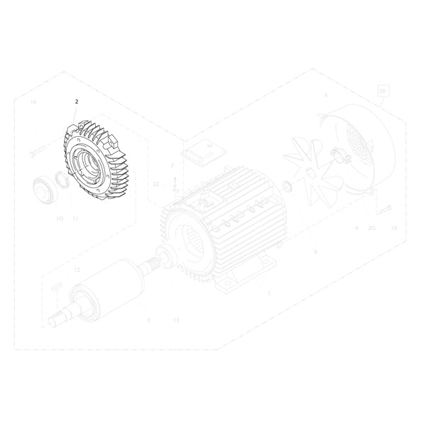 KRANZLE Flange For 5.5kW Motor 40530