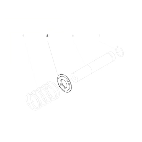 KRANZLE Spring Tensioning Disc 18mm 41034