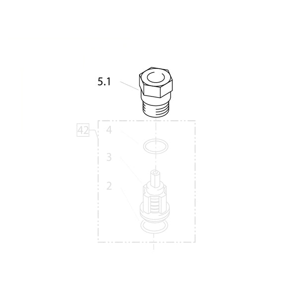 KRANZLE Valve plugs with R1/4“ 42102