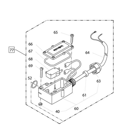 KRANZLE Pressure Switch Complete Without Mechanics 425940