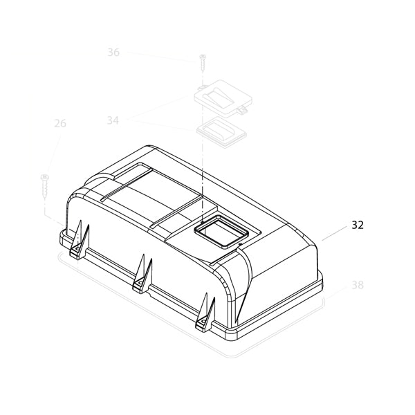 KRANZLE Switch Box Cover For Large Quadro 42607