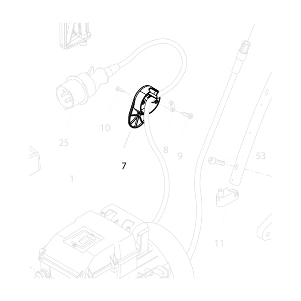 KRANZLE Lower Cable Clamp 42611
