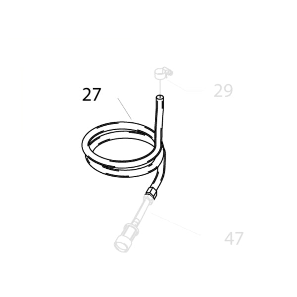 KRANZLE Chemical Suction Hose (Fabric) With Filter 42621