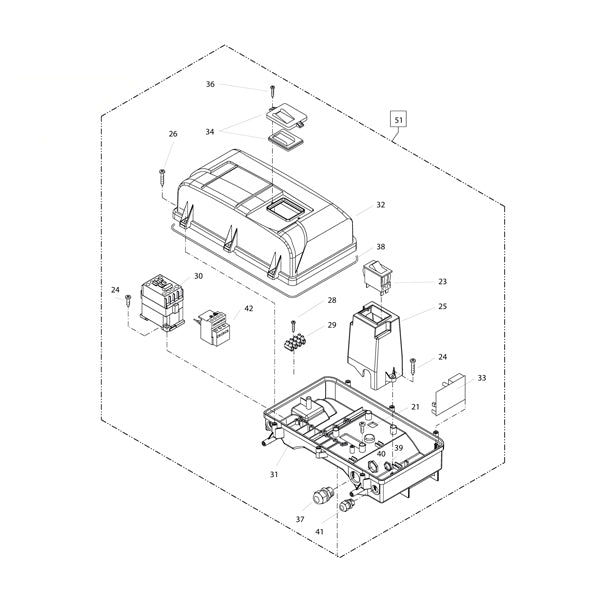 KRANZLE Switch Box Complete Without Cable 42631
