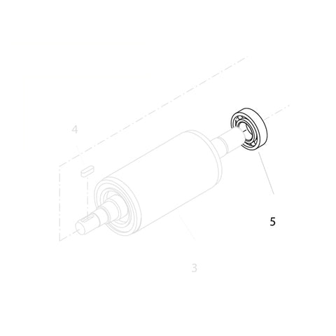 KRANZLE Rear Motor Bearing Fan-Side 6205-2Z 43317