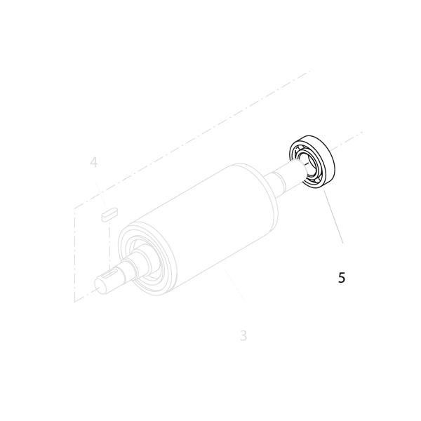 KRANZLE Rear Motor Bearing Fan-Side 6205-2Z 43317