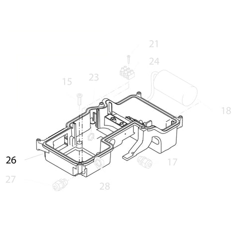 KRANZLE Switch Box Bottom Part 43800