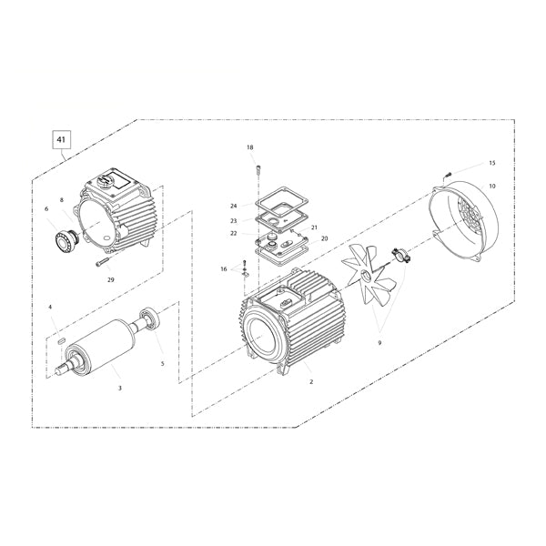 KRANZLE Motor Complete Without Switch 43867