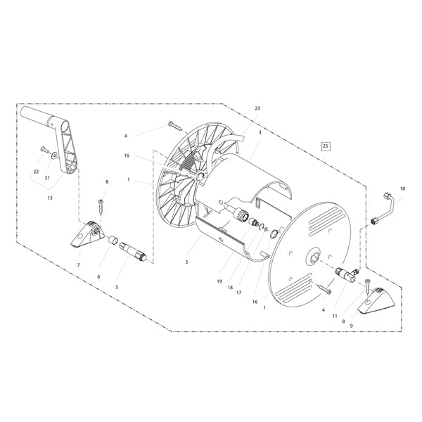KRANZLE Hose Drum Complete, Without HP Hose 43870