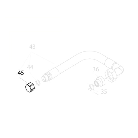 KRANZLE End Cap For Oil Drainage Hose 44130