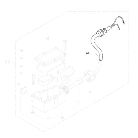 KRANZLE Cable For Pressure Switch Heating 44368