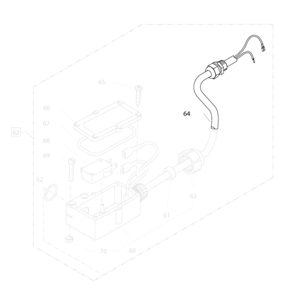 KRANZLE Cable For Pressure Switch Heating 44368