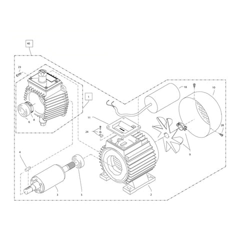KRANZLE Motor Complete Without Electric Box 44530