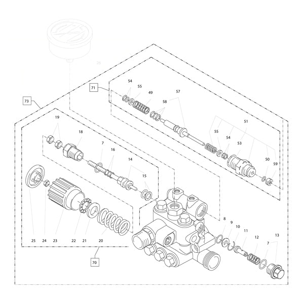 KRANZLE Complete Pump Head (HD 10/122 TS) 445911