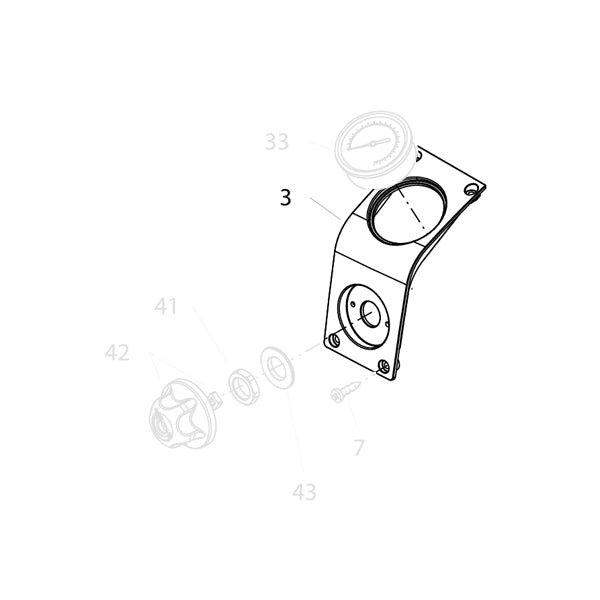 KRANZLE Front Panel Pressure Gauge 448091