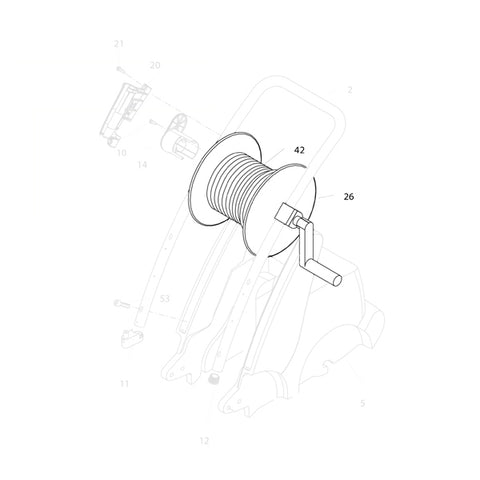 KRANZLE Hose Reel Complete With 20m Hose 460811
