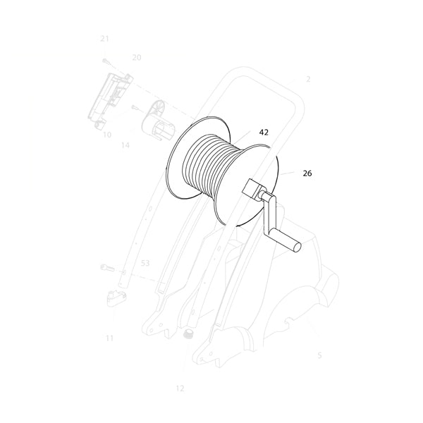 KRANZLE Hose Reel Complete With 20m Hose 460811