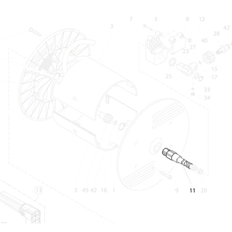 KRANZLE Shaft For Hose Drum 462033