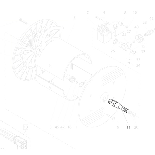 KRANZLE Shaft For Hose Drum 462033