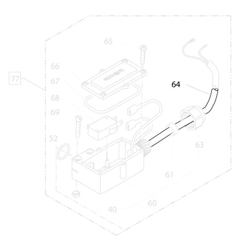 KRANZLE Cable For Pressure Switch 46515