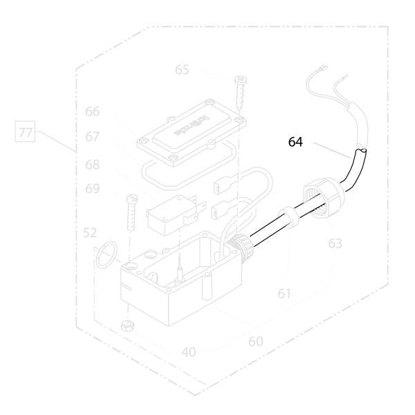 KRANZLE Cable For Pressure Switch 46515