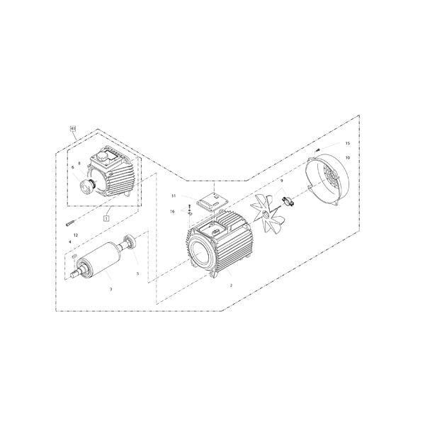 KRANZLE Motor Three-Phase Complete Without Switch 48055