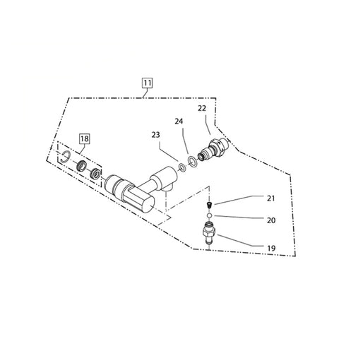 KRANZLE Shaft (Water Guide) For Hose 481031