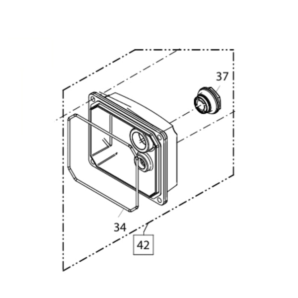 KRANZLE Oil Cap With Seal & Oil Sight Glass 485042